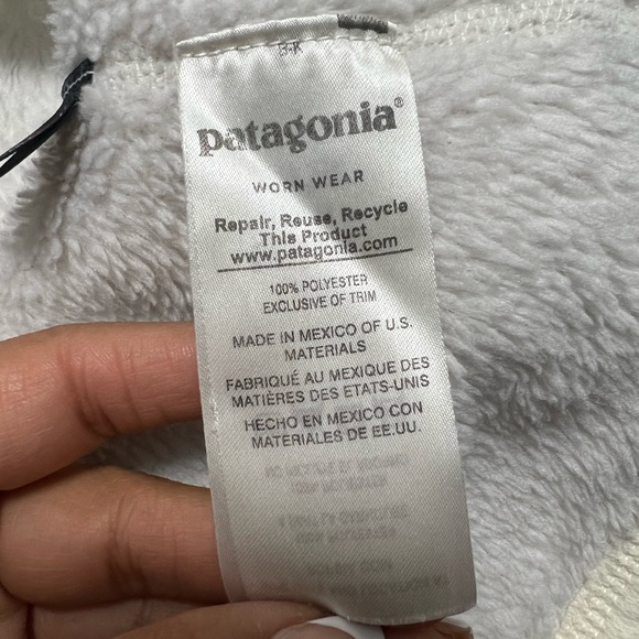 Patagonia Women’s Re-Tool Snap-T pull over/ tan& white color /Size M - Picture 11 of 14